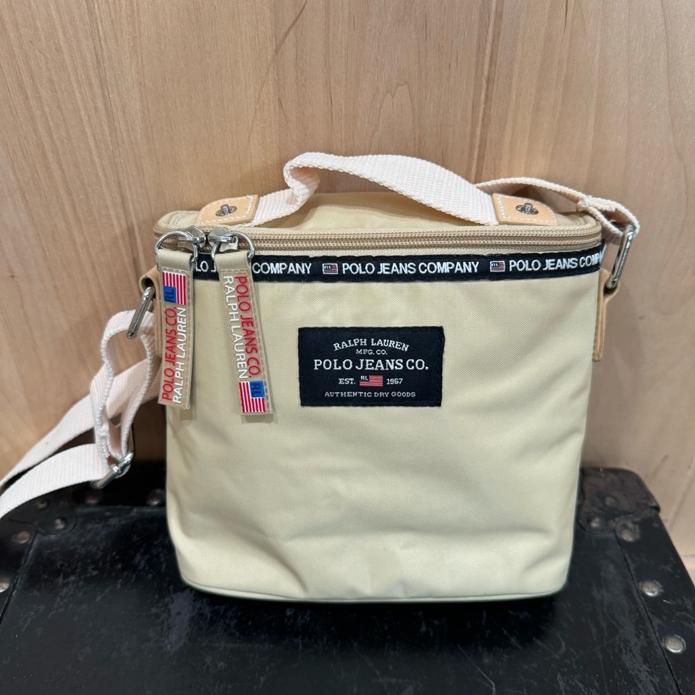 Ralph Lauren Polo Jeans Blue Label Crossbody Bag Small Shoulder bag Y2k Vintage - Picture 4 of 15